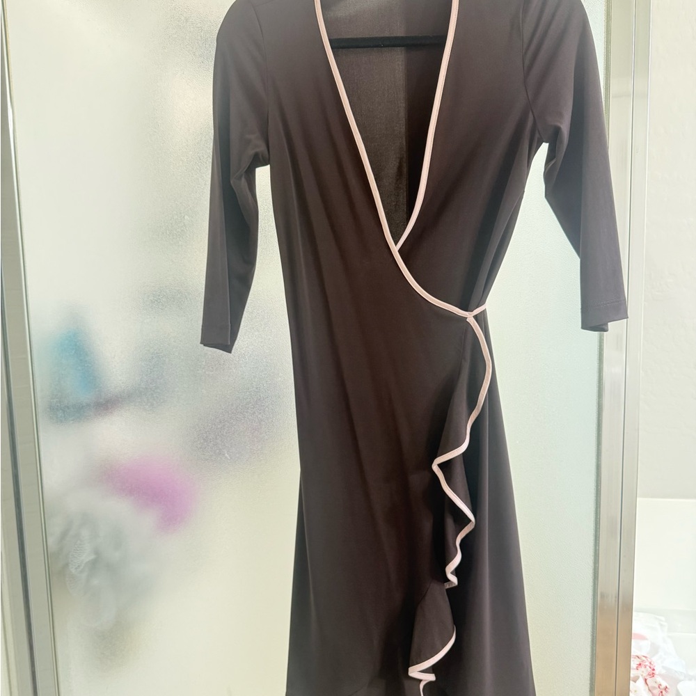 BCBGMaxAzria Black Dress with Pink Accents